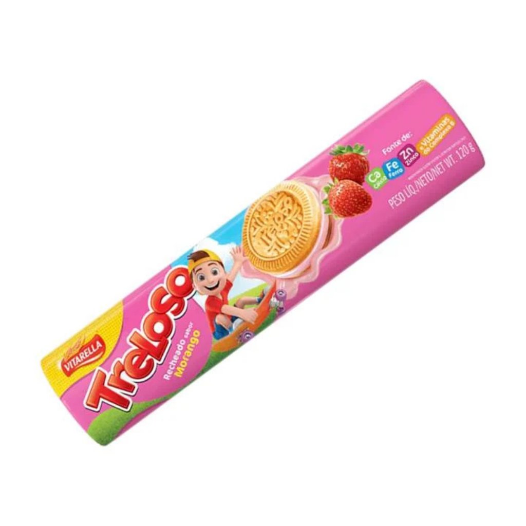 Biscoito Treloso Morango 120g