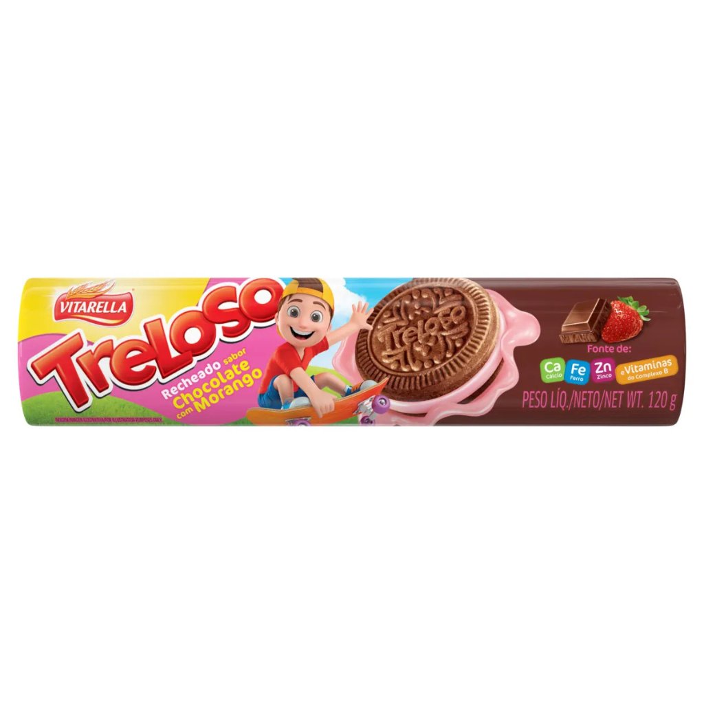 Biscoito Treloso Choco/Morango 120g
