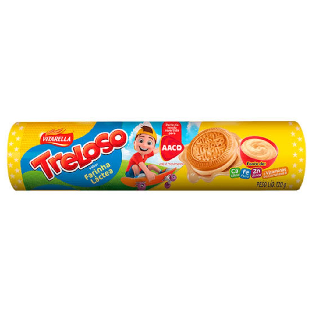 Biscoito Treloso Farinha Láctea 120g